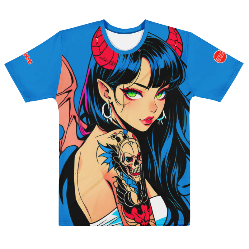 Rated E - AOP Unisex Polyester Tee: ONI GIRL