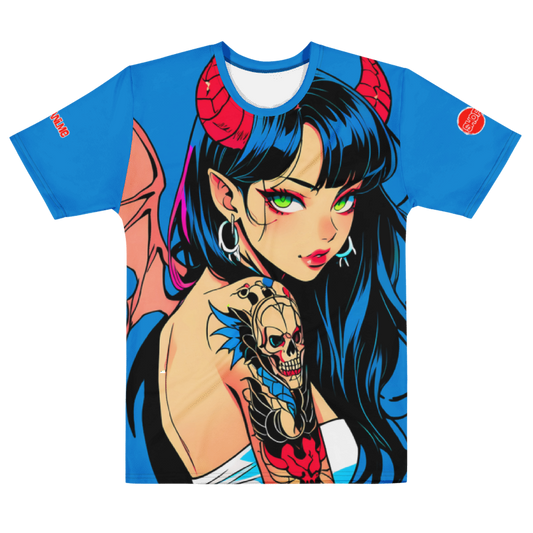 Rated E - AOP Unisex Polyester Tee: ONI GIRL